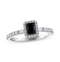 1 ct Black Diamond Eng Ring